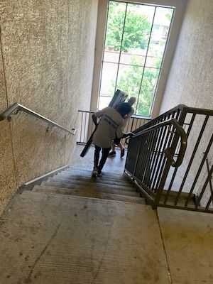 moving item on stairs